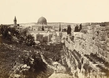 Le site du Temple de Jérusalem depuis le mont Sion